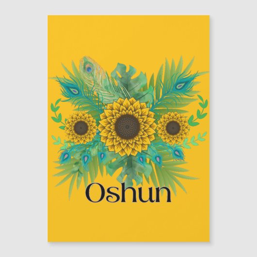 Oshun Goddess Zonnebloemen (Voorkant)