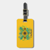 Oshun Goddess Zonnebloemen Bagagelabel (Voorkant verticaal)
