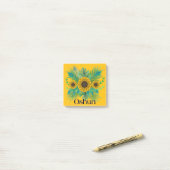 Oshun Goddess Zonnebloemen Post-it® Notes (Op bureau)