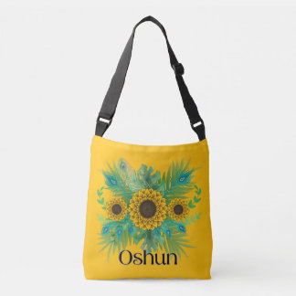 Oshun Godin Zonnebloemen Crossbody Tas