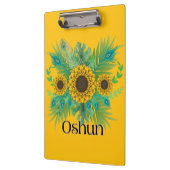 Oshun Godin Zonnebloemen Klembord (Links)