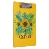 Oshun Godin Zonnebloemen Klembord (Rechts)