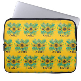 Oshun Godin Zonnebloemen Laptop Sleeve