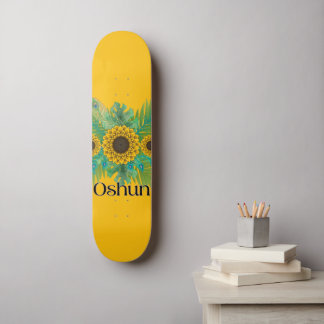 Oshun Godin Zonnebloemen Persoonlijk Skateboard