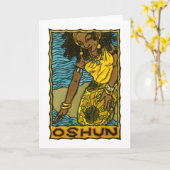 Oshun Greeting Card Kaart (Gele Bloem)