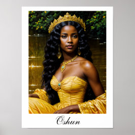 Oshun Orisha - Afrikaanse Godin Poster