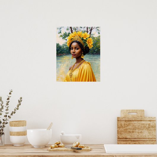 Oshun Orisha Afrikaanse godin Poster (Keuken)