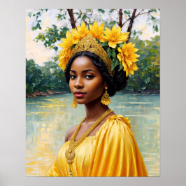 Oshun Orisha Afrikaanse godin Poster