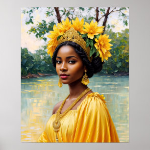 Oshun Orisha Afrikaanse godin Poster