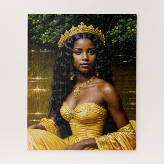 Oshun Orisha - Regal African Goddess Art Puzzle Legpuzzel (Verticaal)