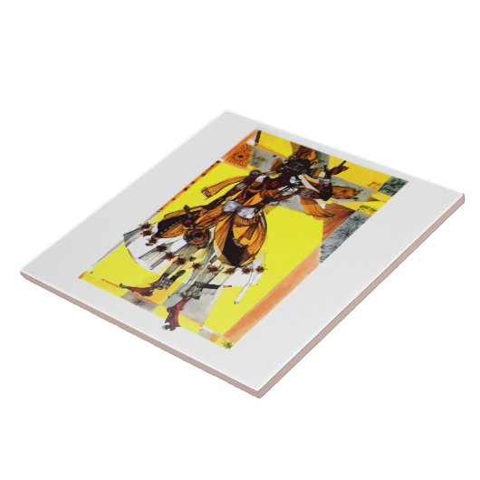 Oshun orisha tegeltje (Zijkant)