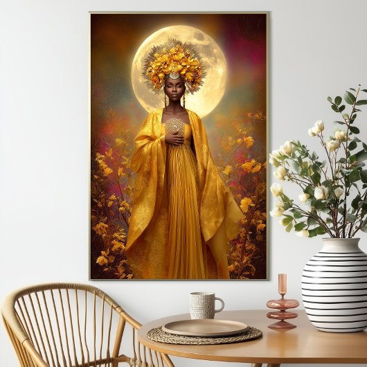 Oshun Print: Luxe Afro Mystiek Poster