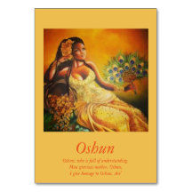 Oshun Table Kaart
