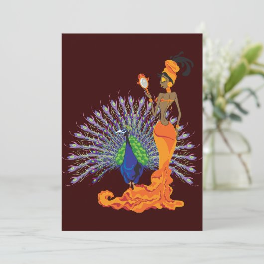 Oshun-uitnodigingen Kaart (Staand voorkant)