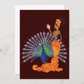 Oshun-uitnodigingen Kaart (Voorkant / Achterkant)