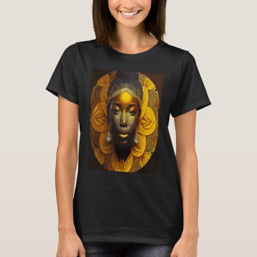 Oshun van de zonnebloemen t-shirt (Voorkant)