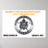 OSI Fugitive Recovery Training Unit Poster (Voorkant)