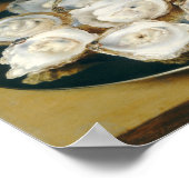 Osias Beert de Ouderen met oesters, fruit Poster (Hoek)