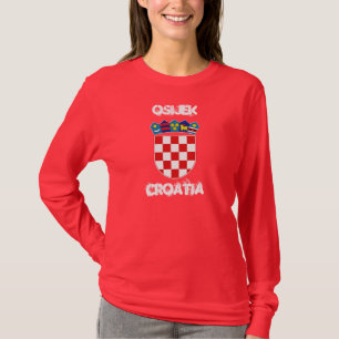 Osijek, Kroatië met wapenschild T-shirt