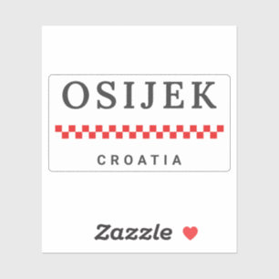 Osijek Stad Kroatië Sticker
