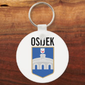 Osijek wapen, Kroatië Sleutelhanger (Voorkant)