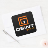 OSINT-Stickers van 3 inch x 3 inch Vierkante Sticker (Envelop)