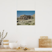 Osiride figuren Ramesses II die de muren flankeren Poster (Keuken)
