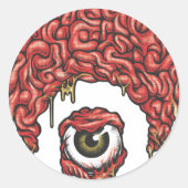 Osiris Brains Icon Ronde Sticker (Voorkant)