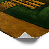 Osiris Egyptisch God Poster Print (Hoek)