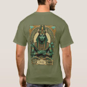 Osiris, farao-god en goddelijke meester van de dod t-shirt (Achterkant)