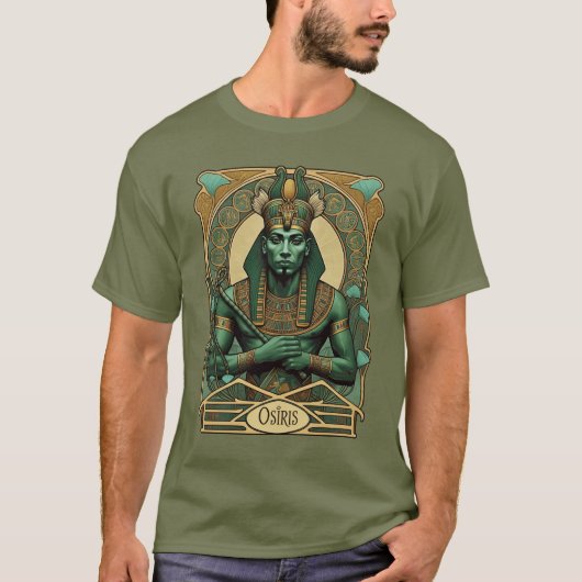 Osiris, farao-god en goddelijke meester van de dod t-shirt (Voorkant)