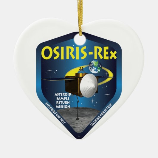 OSIRIS REx Mission Logo Keramisch Ornament (Voorkant)