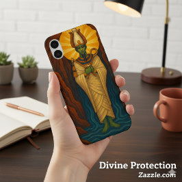 Osiris Sacred Mystique Gold iPhone 16 Plus Hoesje