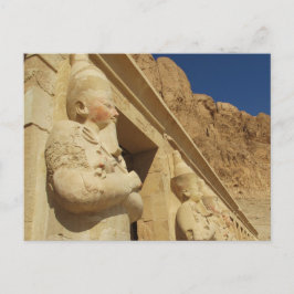 Osirische beelden van Hatshepsut bij haar tombe Briefkaart