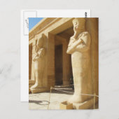 Osirische beelden van Hatshepsut - vrouw farao Briefkaart (Voorkant / Achterkant)