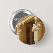 Osirische beelden van Hatshepsut - vrouw farao Ronde Button 5,7 Cm (Voorkant /achterkant)