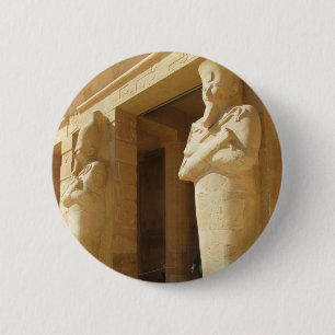 Osirische beelden van Hatshepsut - vrouw farao Ronde Button 5,7 Cm