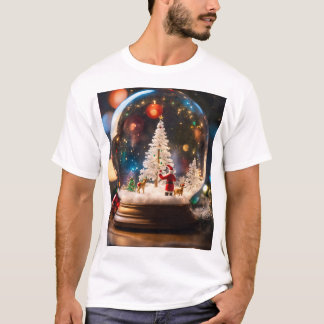 Osita's kerstmagie: transparante glazen cirkel t-shirt