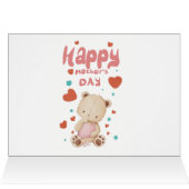Osito bebé desea feliz día de la madre (Binnen Horizontaal (Boven))