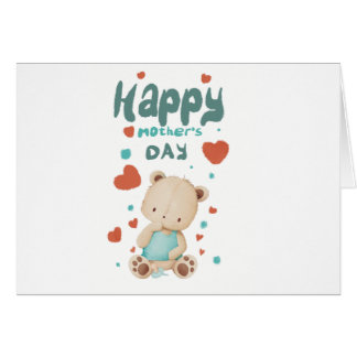 Osito bebé desea feliz día de la madre