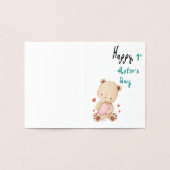 Osito bebé desea feliz día de la madre folie kaarten (Binnen)