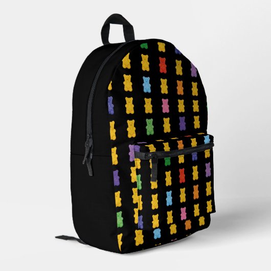 Ositos de Goma Bedrukte Rugzak (Achterkant Hoek Links)