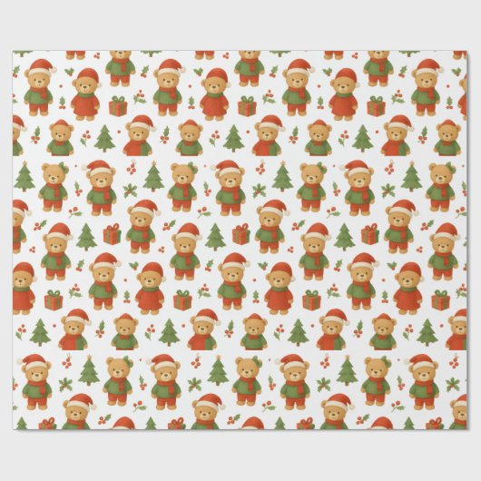 Ositos en Navidad Cadeaupapier (Vlak)