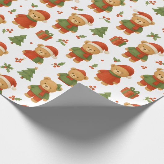 Ositos en Navidad Cadeaupapier (Hoek)