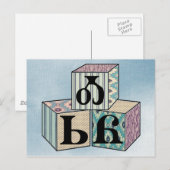 Osiyo - Cherokee Greeting Blocks Briefkaart (Voorkant / Achterkant)