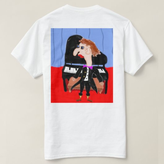 Oskar De Pianist T-shirt (Design achterkant)