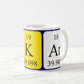 Oskar periodieke lijstnaam mok (Voorkant rechts)