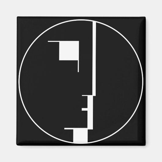 Oskar Schlemmer Bauhaus Logo Magneet (Voorkant)