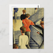 Oskar Schlemmer - Bauhaus Stairway Briefkaart (Voorkant / Achterkant)