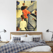 Oskar Schlemmer - Bauhaus Stairway Canvas Afdruk (Insitu (Slaapkamer))